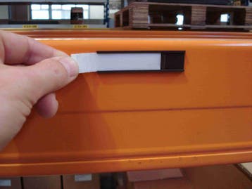 Blanco Etiketten voor C - profiel - Geel - Polyvinylchloride, Verzenden