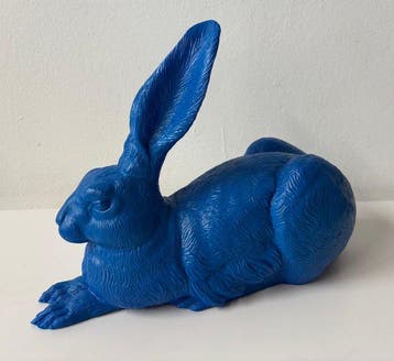Ottmar Hörl (1950) - sculptuur, Dürer - Hase - 26 cm -
