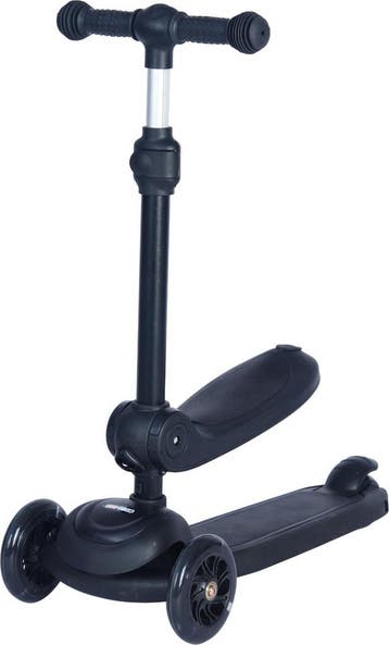 Eco Toys Siem Zwart 2-in-1 Step/Loopfiets, Verzenden, Nieuw