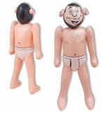 Opblaaspop man 90cm, Ophalen of Verzenden, Nieuw