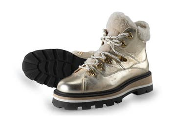 Blasz Veterboots in maat 40 Goud, Kleding | Dames, Schoenen, Overige kleuren, Verzenden, Overige typen, Zo goed als nieuw
