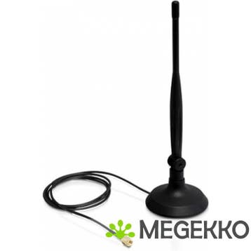 DeLOCK 88413 antenne, SMA WLAN met magnetische voet, 1m, Verzenden, Nieuw, DeLock