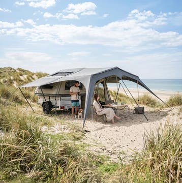 Campooz 2026 van Kip Caravans meest stoere vouwwagen in NL, Nieuw, Tot en met 4