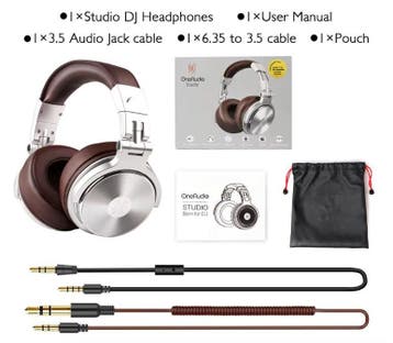 Studio Hoofdtelefoon met Microfoon Over-Ear HiFi Opvouwbaar, Verzenden, Nieuw