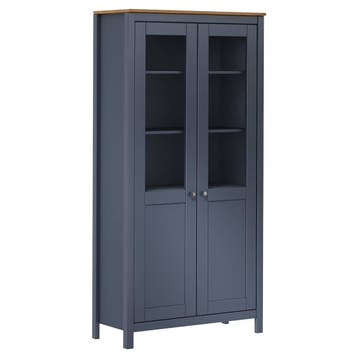 vidaXL buffetkast Hill 85x37x170,5 cm massief grenenhout, Minder dan 50 cm, Verzenden, Nieuw, Minder dan 100 cm