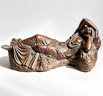 Figuur - Sleeping Ariadne - Brons, Antiek en Kunst