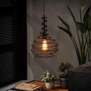*WOONWINKEL* Hanglamp Zwart Staaldraad, Verzenden, Nieuw