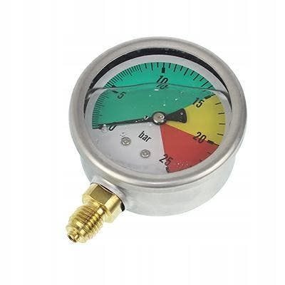 Manometer M12x1,5 0 Tot 25 Bar - Luchtdrukmeter - Drukmeter, Zakelijke goederen, Machines en Bouw | Pompen en Compressoren, Ophalen of Verzenden