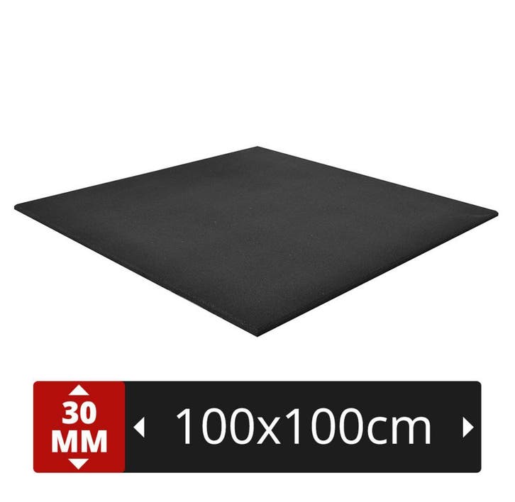 Be fit pro 100x100x30 zwart fijn heavy duty sportvloer matte, Sport en Fitness, Overige Sport en Fitness, Nieuw, Ophalen of Verzenden