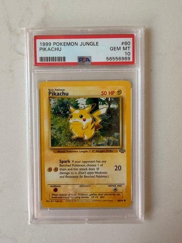 Pokémon - 1 Graded card - Pikachu 60 - PSA 10 - Various sets, Nieuw