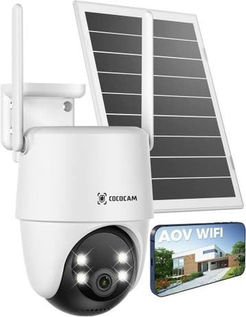 Draadloze WiFi Camera - 10000mAh Zonne-energie - Tweedeka..., Ophalen of Verzenden, Zo goed als nieuw, Buitencamera