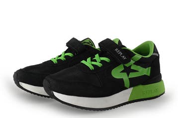Replay Sneakers Jongens in maat 33 Zwart, Jongen of Meisje, Schoenen, Zo goed als nieuw, Verzenden