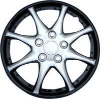 4-Delige Wieldoppenset Alaska 15-inch zwart/zilver, Ophalen of Verzenden, Nieuw