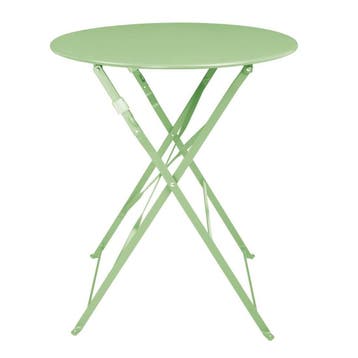 Bolero stalen klaptafel rond lichtgroen 595mm, Verzenden, Nieuw in verpakking