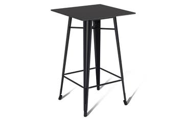 Metalen statafel - Zwart | 70x70cm | Hamburg, Ophalen of Verzenden, Nieuw, Vierkant, Kunststof
