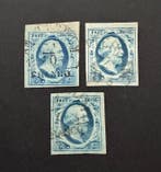 Nederland 1852 - Koning Willem III, Selectie Plaat II met, Postzegels en Munten, Postzegels | Nederland, Gestempeld