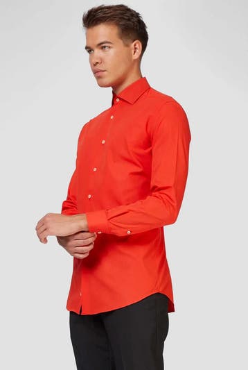 Opposuits Basic Overhemd Rood Heren, Ophalen of Verzenden, Nieuw