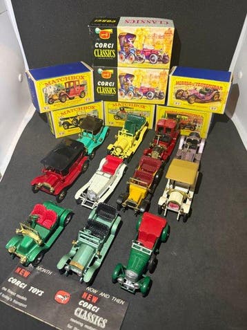 Matchbox, Corgi, Lesney 1:43 - Modelauto (13) - Lot de, Nieuw