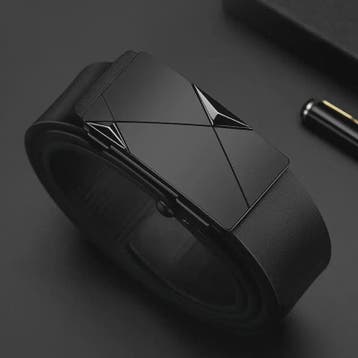 Luxe Heren Riem met Automatische Gesp - PU Leer, Zakelijk &, Kleding | Heren, Verzenden, Nieuw