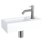 Fonteinset Differnz Ravo Keramiek 38.5x18.5x9 cm Wit Met, Ophalen of Verzenden, Nieuw, Overige typen