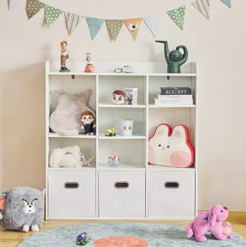 Boekenkast met 7 Vakken – Moderne Houten Kast en Organizer, Verzenden, Nieuw
