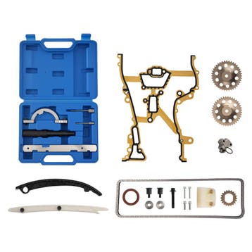 Complete Distributiekettingset + Setting Gereedschap gesc..., Verzenden, Nieuw, Opel