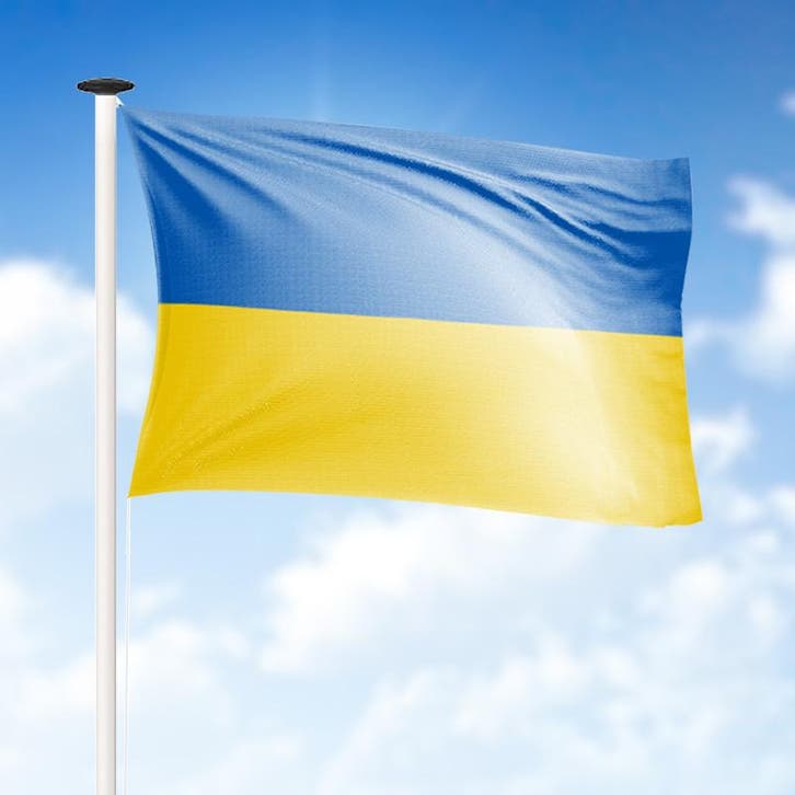 Vlag Oekraïne 200x300cm (voor vlaggenmast 7, 8 of 9 meter), Diversen, Vlaggen en Wimpels, Nieuw