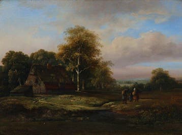 Hollandse School (XIX-XX), Naar M. A. Koekkoek - Landschap, Antiek en Kunst