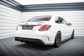 Maxton Diffuser splitters (zijkant) Mercedes C-Klasse S205, Auto diversen, Tuning en Styling, Verzenden