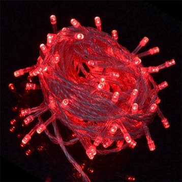 Kerstboomverlichting - 15 Meter - Rood, Diversen, Ophalen of Verzenden, Nieuw
