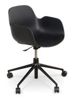 Normann Copenhagen Form Armchair Swivel 5W, zwart, Huis en Inrichting, Stoelen, Ophalen of Verzenden, Gebruikt, Zwart