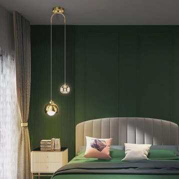 Moderne Hanglamp Glas Bol LED - Sfeervolle Verlichting voor, Verzenden, Nieuw