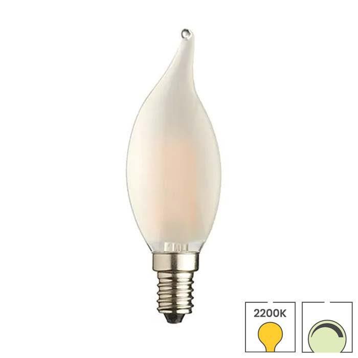 LED kaarslamp vlam E14 | 4.2 watt dimbaar | 2200K extra warm, Huis en Inrichting, Lampen | Losse lampen, Overige typen, Nieuw