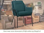 Leren eetkamerstoel Mix - Toledo Turquoise (blauw) - Poten, Huis en Inrichting, Stoelen, Bohemian, Industrieel, Modern, Scandinavisch