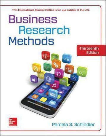 9781260091861 ISE Business Research Methods | Tweedehands, Verzenden, Zo goed als nieuw, Pamela Schindler