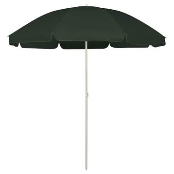 vidaXL Strandparasol 240 cm groen, Verzenden, Nieuw, 2 tot 3 meter, Strandparasol