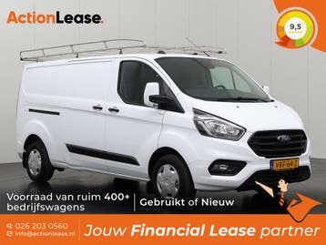 Ford Transit Custom Bestelbus L2 H1 2022 Diesel, Auto's, Ford, Zwart, Wit, Nieuw, Dealer onderhouden