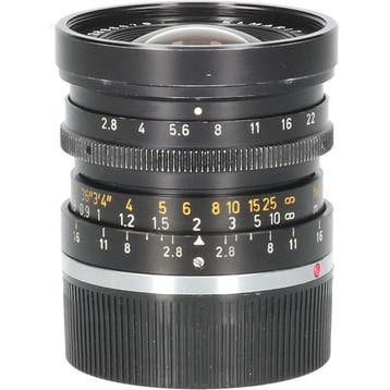 Leica Elmarit-M 28mm f/2.8 Asph (Typ.II) - Zwart CM5661, Ophalen of Verzenden, Gebruikt, Groothoeklens
