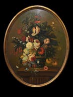 École européene (XX) - Panier à fleurs, Antiek en Kunst, Kunst | Schilderijen | Klassiek