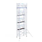 Euroscaffold 10 mtr werkhoogte 135 x 250 SUPERACTIE-TIP, Verzenden, Nieuw, Rolsteiger of Kamersteiger, 5 meter of hoger