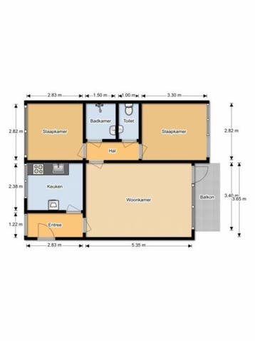 Te Huur 3 Kamer Appartement Yokohamadreef In Utrecht, Huizen en Kamers, Huizen te huur, Utrecht-stad, Direct bij eigenaar, Appartement