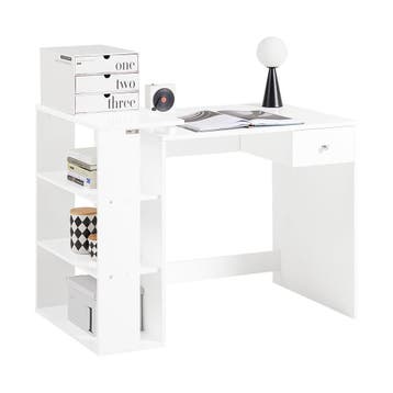 2dekans | SoBuy FWT35-W Bureau Werktafel Computertafel -, Ophalen of Verzenden, Zo goed als nieuw