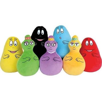 Set van 7 knuffels - BARBAPAPA - JEMINI - 28 cm (pluche), Kinderen en Baby's, Verzenden, Nieuw