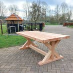 landelijke douglas tuintafel met landelijke kruispoot 210x97, Tuin en Terras, Tuintafels, Nieuw, Rechthoekig, Hout