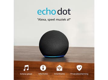 Amazon -  Echo Dot (5th Generation) Smart Speaker  - Zwart, Verzenden, Nieuw, 60 tot 120 watt, Overige merken
