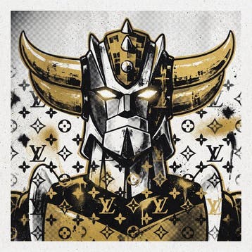 Artxlife - Black&Gold Ufo Robot Goldrake Pop Vuiitton