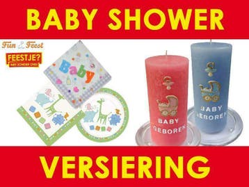 Ruim aanbod babyshower versiering - Fun en Feest, Ophalen of Verzenden, Nieuw