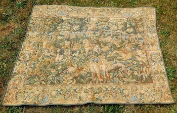 Wandtapijt - 58 cm - 50 cm, Antiek en Kunst