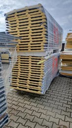 Dakplaten / wandplaten / sandwichpanelen - diverse kleuren, Verzenden, Gebruikt, Overige materialen, 20 tot 50 mm