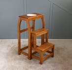 Trapje - Bibliotheektrapje voor Planten - Hout, Emaille, Antiek en Kunst